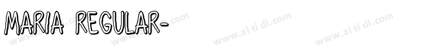 Maria Regular字体转换